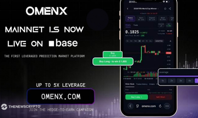 OmenX Launches Mainnet as the First Live Leveraged Prediction Market Platform