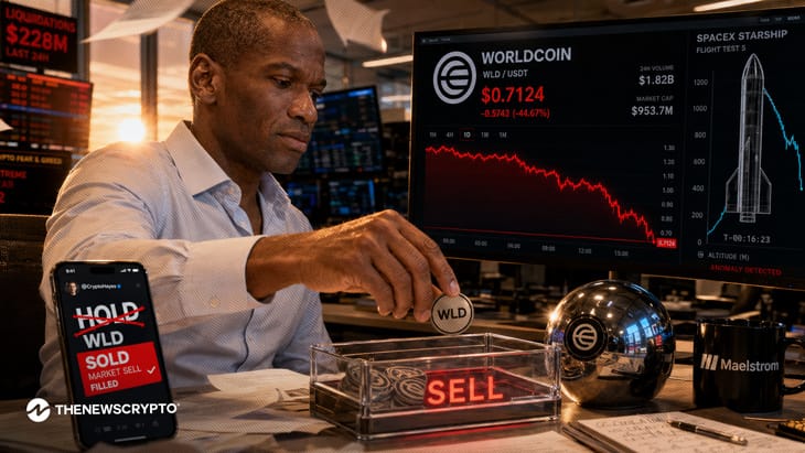 Worldcoin Falls Terribly as Arthur Hayes Dumps WLD