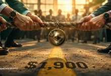Ethereum (ETH) Enters a High-Stakes Battle: Can Bulls Reclaim $1.9K or Will Bears Strike Again?