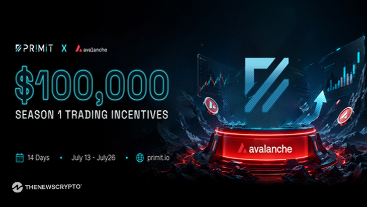 Primit Officially Deploys on Avalanche, Launching Season 1 Trading Incentive Program