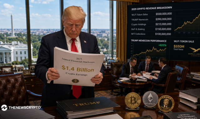 Trump Makes Over $1.4 Billion From Crypto in 2025 as Digital Assets Lead His Income