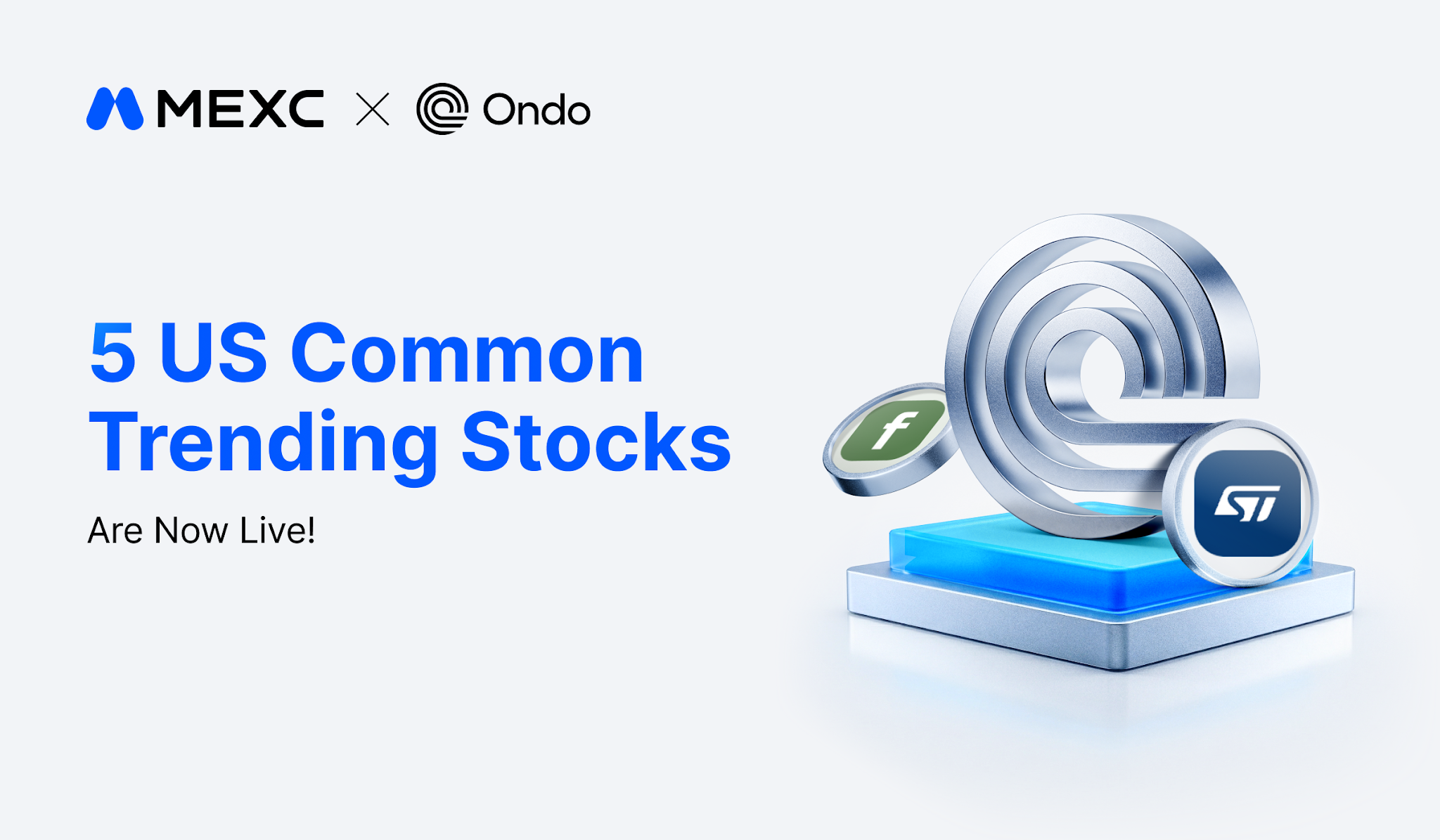 MEXC Adds Five Ondo Tokenized Stocks Spanning Semiconductors To Power Infrastructure