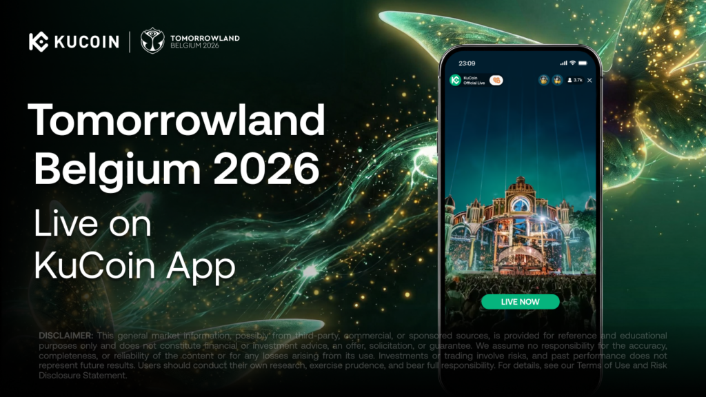 KuCoin Brings Official Tomorrowland Belgium 2026 Livestream to Its App