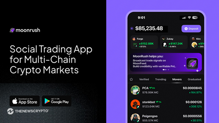 MoonRush Launches Social Trading App Combining On-Chain Market Discovery and AI-Powered Risk Protection