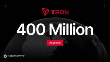 TRON Surpasses 400 Million Accounts as Total Transfer Volume Nears $30 Trillion