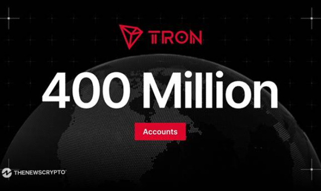 TRON Surpasses 400 Million Accounts as Total Transfer Volume Nears $30 Trillion