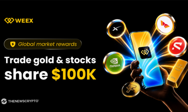 WEEX TradFi Trading Fest Season 4: Trade Gold & Stocks To Share a $100K Prize Pool