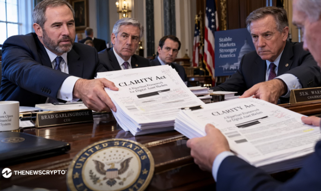 Ripple CEO Brad Garlinghouse Urges Senate to Back CLARITY Act, Says Trades “Weren’t Small”